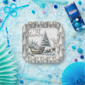 A Journey Through Winter Pines ペーパープレート (パーティー)