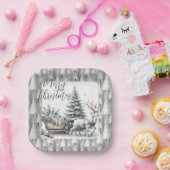 A Journey Through Winter Pines ペーパープレート (パーティー)