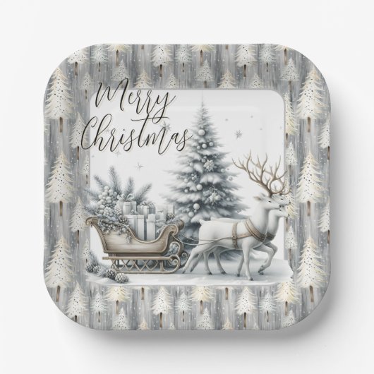 A Journey Through Winter Pines ペーパープレート (正面)