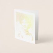 A. Joyce Elliottゴールドフォイルノートカード 箔カード (正面)