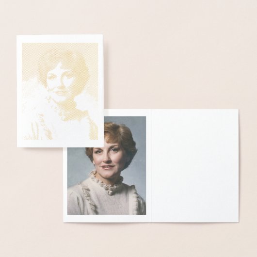 A. Joyce Elliottゴールドフォイルノートカード 箔カード (ディスプレー)