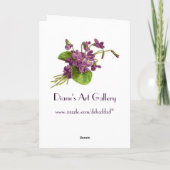 A Joyous Easter – カード (裏面)