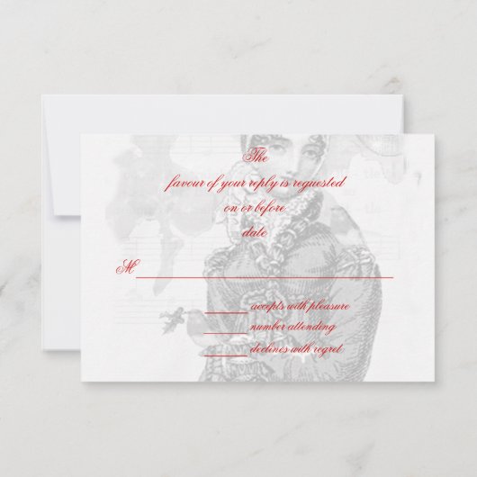 A Joyous Noel Jane Austen インスパイア RSVP (裏面)