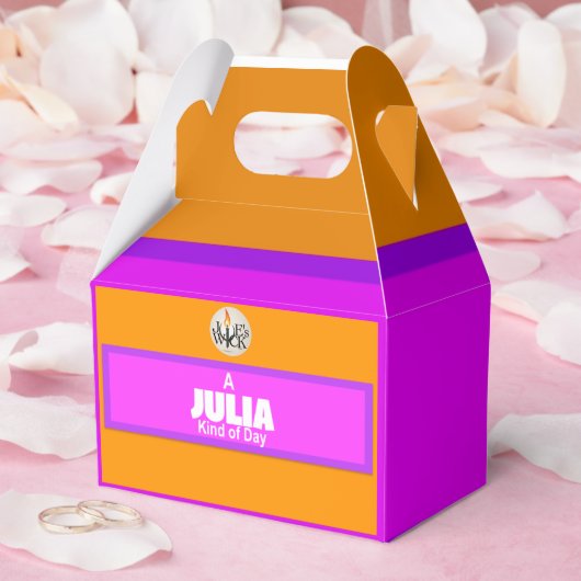 A Julia Kind Of Day プリント（Joe's Wick ロゴ付き） フェイバーボックス (ウェディング)