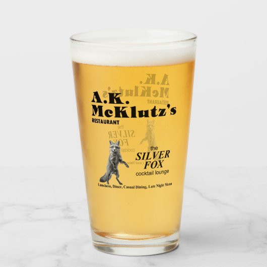 A. K. McKlutz's Restaurant, Arlington Heights, IL タンブラーグラス (ドリンク正面)