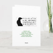 A Kalahari Wish - Seasons Greetings Card シーズンカード (裏面)