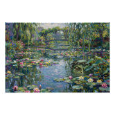 クロード・モネ – 睡蓮， 1916 ポスター | Zazzle.co.jp