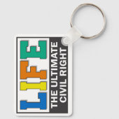 A keychain to promote your pro-life beliefs. キーホルダー (裏面)