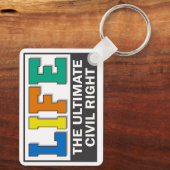 A keychain to promote your pro-life beliefs. キーホルダー (裏面)