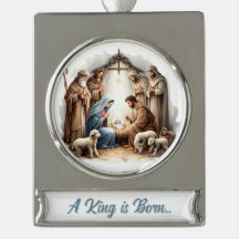 A King Is Born – Nativity Banner Christmas Design
