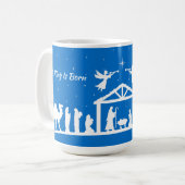 A King Is Born - Nativity Scene Mug コーヒーマグカップ (正面左)