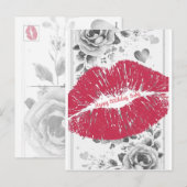 A Kiss For You on a Happy Birthday Postcard シーズンポストカード (正面/裏面)