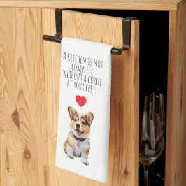'A kitchen is not complete without a Corgi' Gift  キッチンタオル