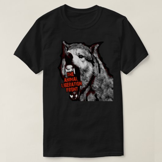 A.L.F. オオカミ Tシャツ (デザイン正面)