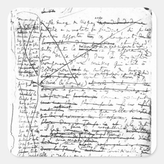 A la Recherche du Temps Perduの最後のページ スクエアシール (正面)