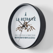 A la retraite vers une nouvelle direction, papa 壁時計 (傾斜)