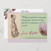 A Ladies Imagination、Jane Austen引用文 ポストカード (正面/裏面)