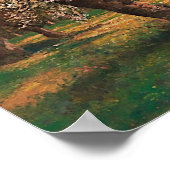 A Lake Landscape in春by Adolf Kaufmann ポスター (角)