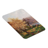 A Lake Landscape in春by Adolf Kaufmann マグネット (右側)