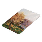 A Lake Landscape in春by Adolf Kaufmann マグネット (左側)