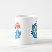 A large and stylish coffee mug as a gift コーヒーマグカップ (中央)