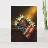 "A Last Salute, Given in Silence" Sympathy カード (正面)