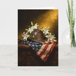 "A Last Salute, Given in Silence" Sympathy カード