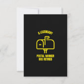 A legendary postal worker has retired サンキューカード (正面)