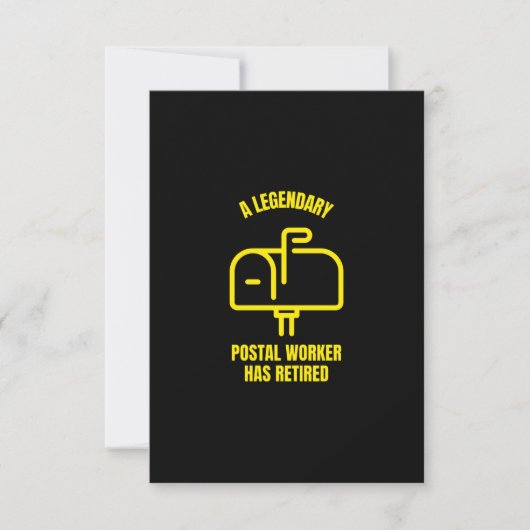 A legendary postal worker has retired サンキューカード (正面)