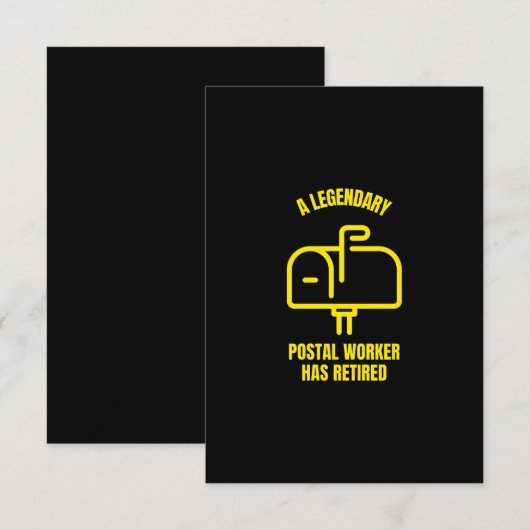 A legendary postal worker has retired サンキューカード (正面/裏面)