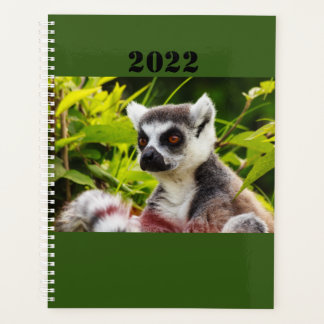 a lemur of Madagascar on planner プランナー手帳