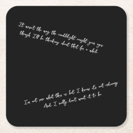 A Letter Few Days After a First Date スクエアペーパーコースター