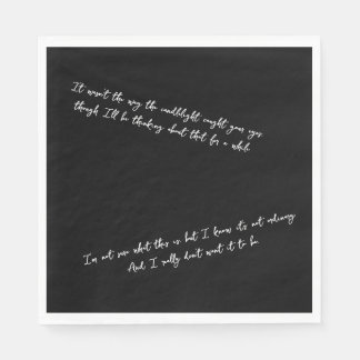 A Letter Few Days After a First Date スタンダードランチョンナプキン