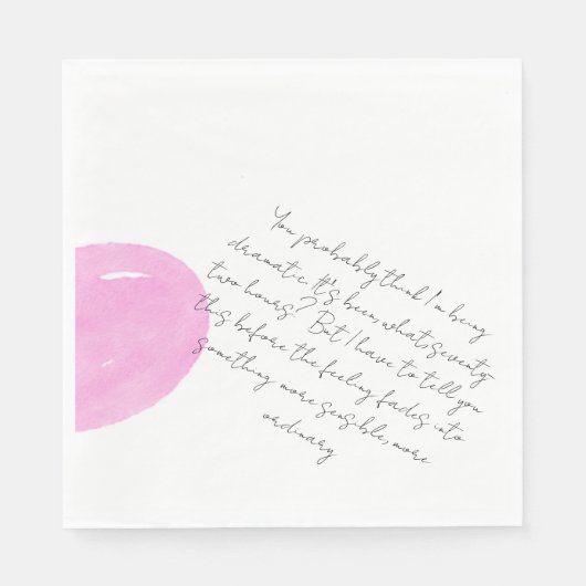 A Letter Few Days After a First Date スタンダードランチョンナプキン (正面)