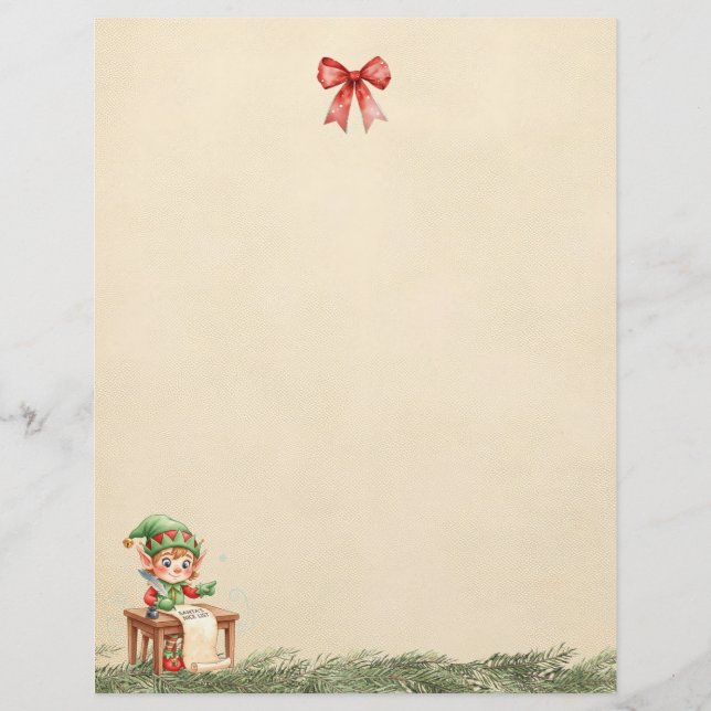 A Letter From the Christmas Elf (Plain Sheet) (正面)