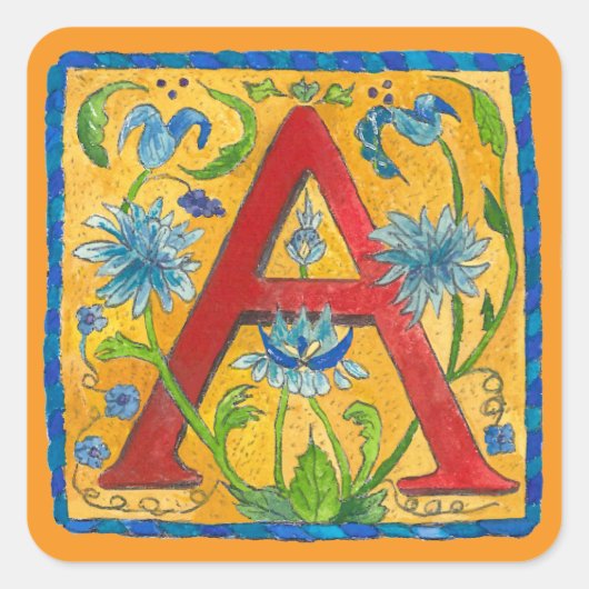 A Letter Tote Bag スクエアシール (正面)