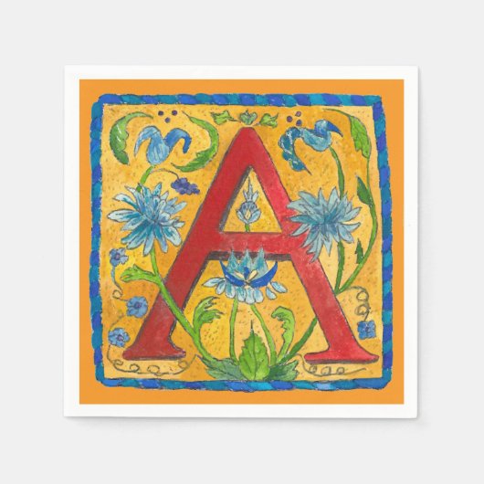 A Letter Tote Bag スタンダードカクテルナプキン (正面)