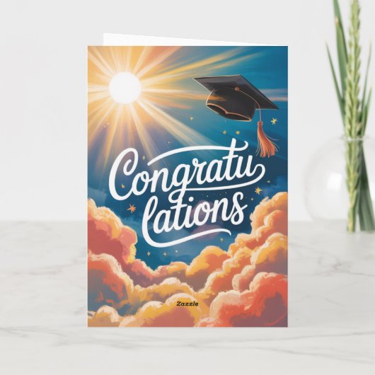 A Level Exam Congratulation Graduation  カード (裏面)