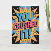 A Level Exam Congratulation Graduation  カード (正面)