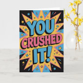 A Level Exam Congratulation Graduation  カード (黄色い花)