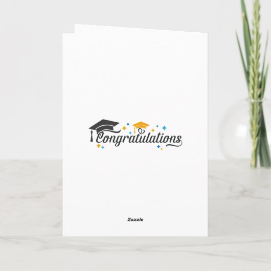 A Level Exam Congratulation Graduation  カード (裏面)