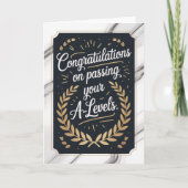 A Level Exam Congratulation Graduation  カード (正面)