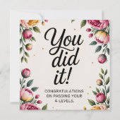 A Level Exam Congratulation Graduation card's  カード (裏面)