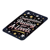 A Level Exam radiant star Congratulation cards マグネット (左側)
