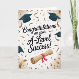 A-Level success Congratulations Cards Graduation  カード