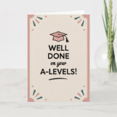A-Level success Congratulations Cards Graduation  カード (正面)