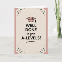 A-Level success Congratulations Cards Graduation  カード