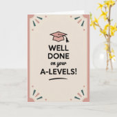 A-Level success Congratulations Cards Graduation  カード (黄色い花)