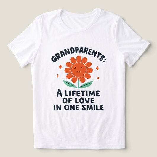 A Lifetime of Love: Grandma & Grandpa's Smile トライブレンドＴシャツ (デザイン正面)
