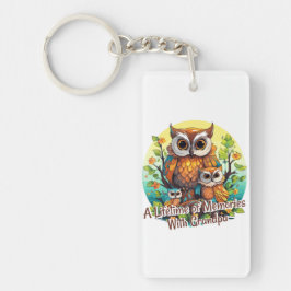 A lifetime of Memories with Grandpa キーホルダー